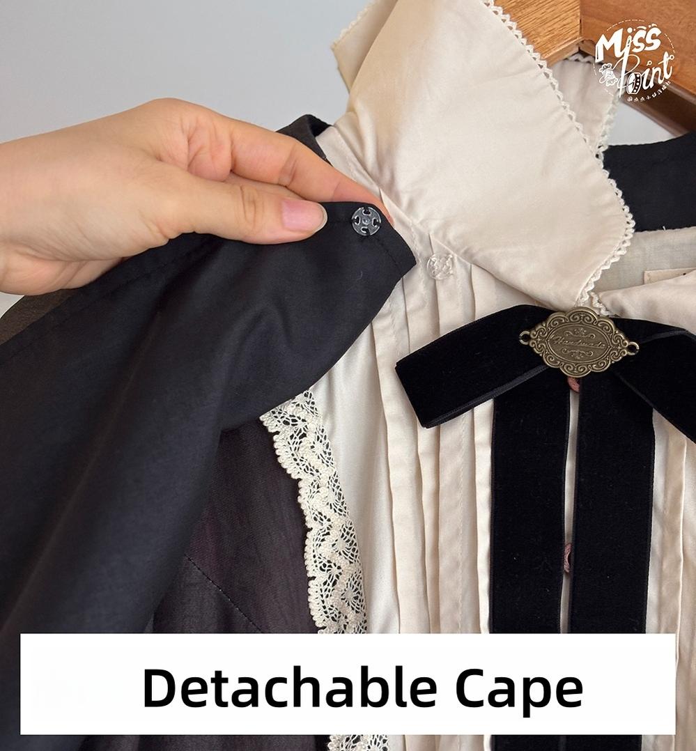 Miss Point - German Bookshelf - Classic Lolita OP Dress & Detachble Cape 44023:792410
