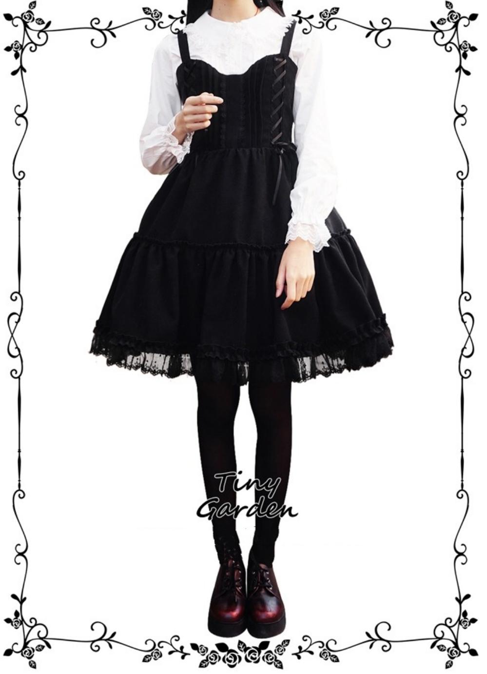 Tiny garden - Garden Waltz 1.0 Burgundy Autumn Winter Lolita JSK