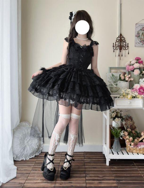 Phoenix Rise - Sweet Lolita Wedding JSK, Bullet Dress Inspired