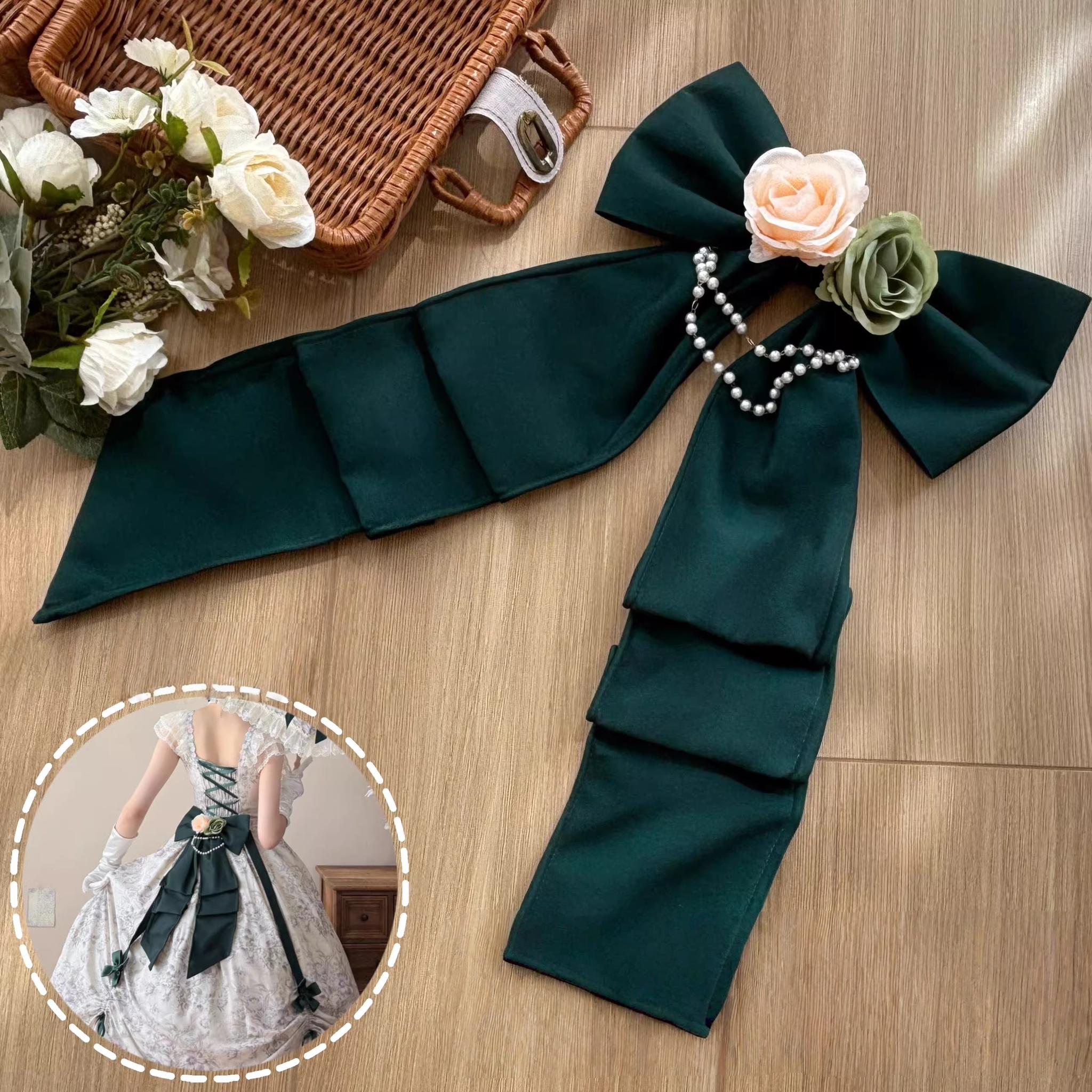 Dolota Flower Wall - Classic Lolita Floral OP Dress, Open Shoulder (L M S XL) 44485:811270