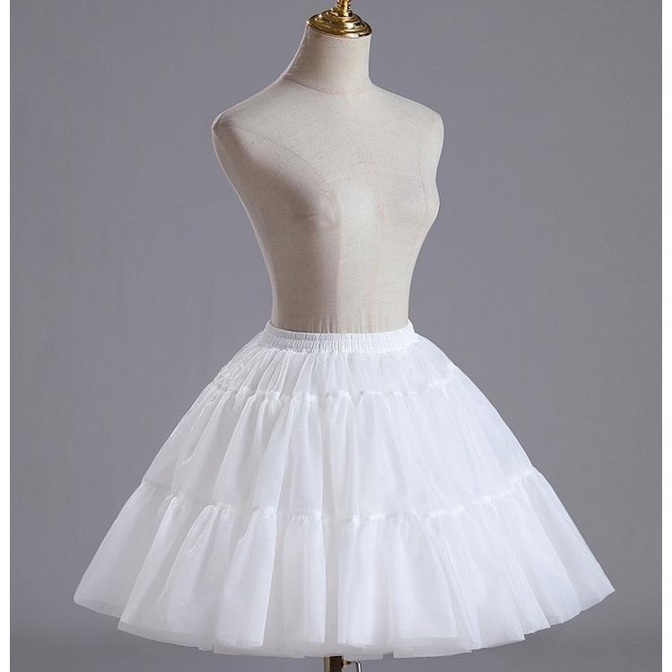 Noloria by 42Lolita - White Puffy Lolita Petticoat, 17.7" (45 CM), Cotton Lining