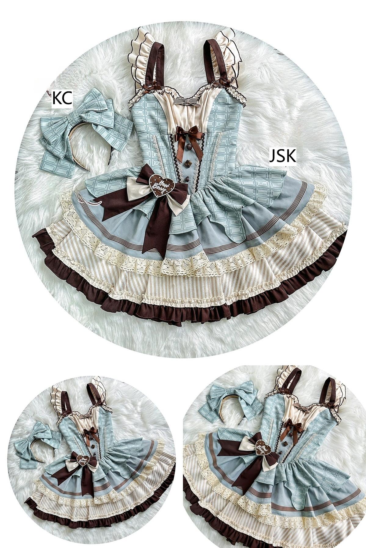 Hawthorn Berries - Thin Choco - Sweet Lolita Petite JSK Puffy Mini Dress KC