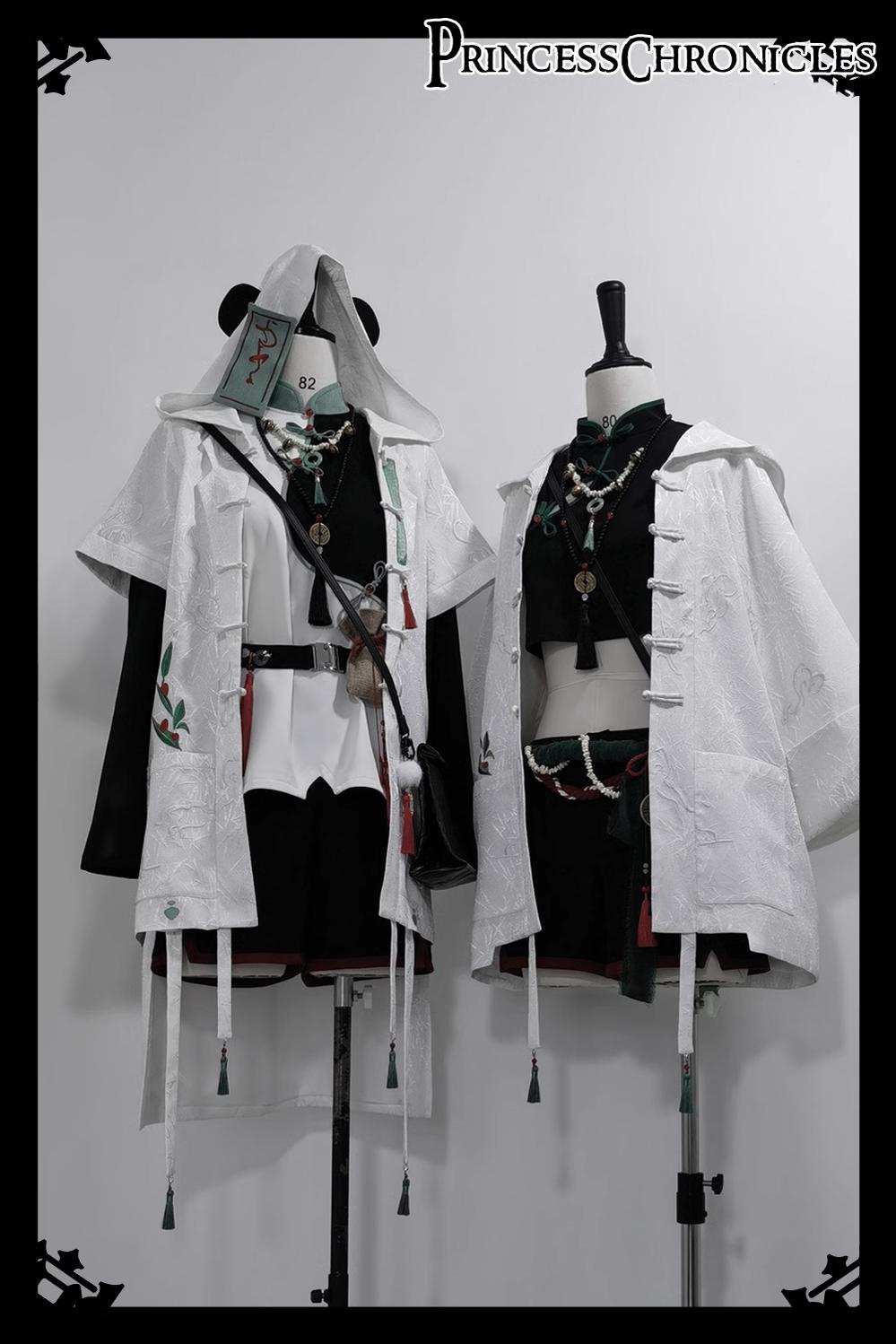 Princess Chronicles~Bamboo Panda~Han Lolita Shirt Full Set Chinese Style Unisex Set   