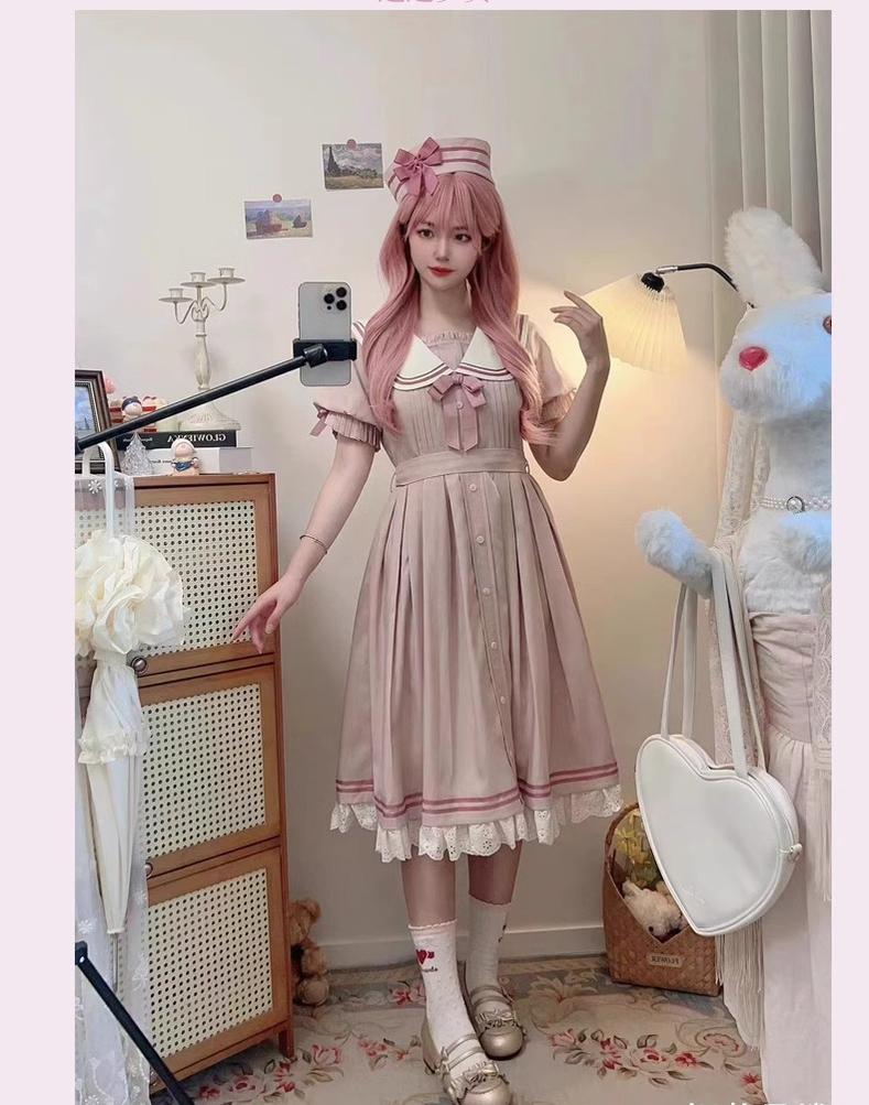 KOMOMO~Enchanted Girl~Sailor Lolita Dress Pink OP   