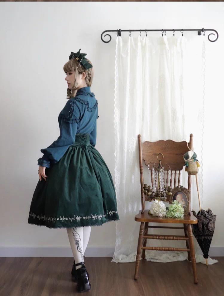 Twin Trees' Celestial Glow - Classic Lolita Bust-Supporting JSK, Plus Size 44508:810874