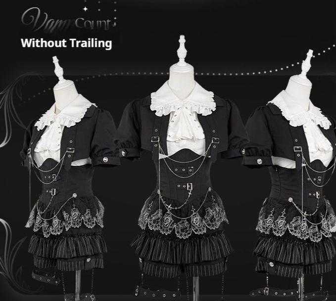 Ouji Lolita Shorts Suit with Short Coat and Sleeveless Shirt