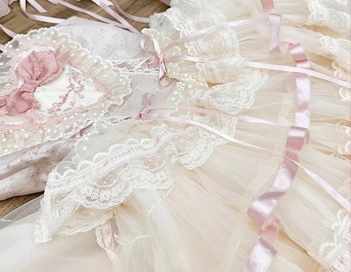 Flower and Pearl Box~Silk Ballet~Wedding Lolita JSK Dress Princess Bridal Dress 34050:442682