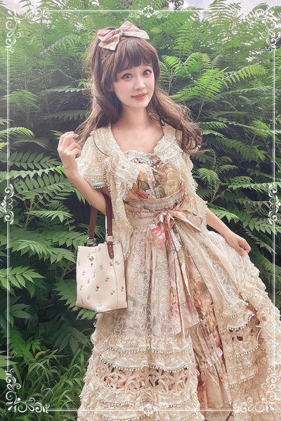 Aurora&Ariel~Daily Lolita Blouse Cotton Embroidered Lace Shirt   