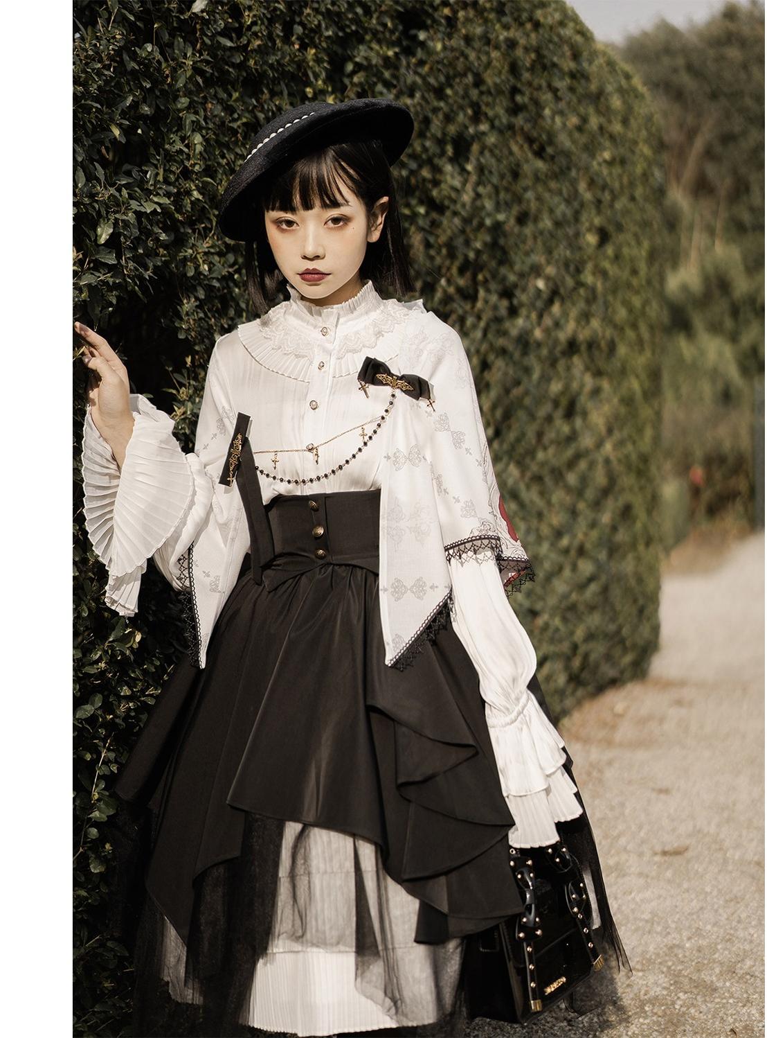 Temple of Time~The Evening Hymn~Elegant Lolita Pleated Petticoat   