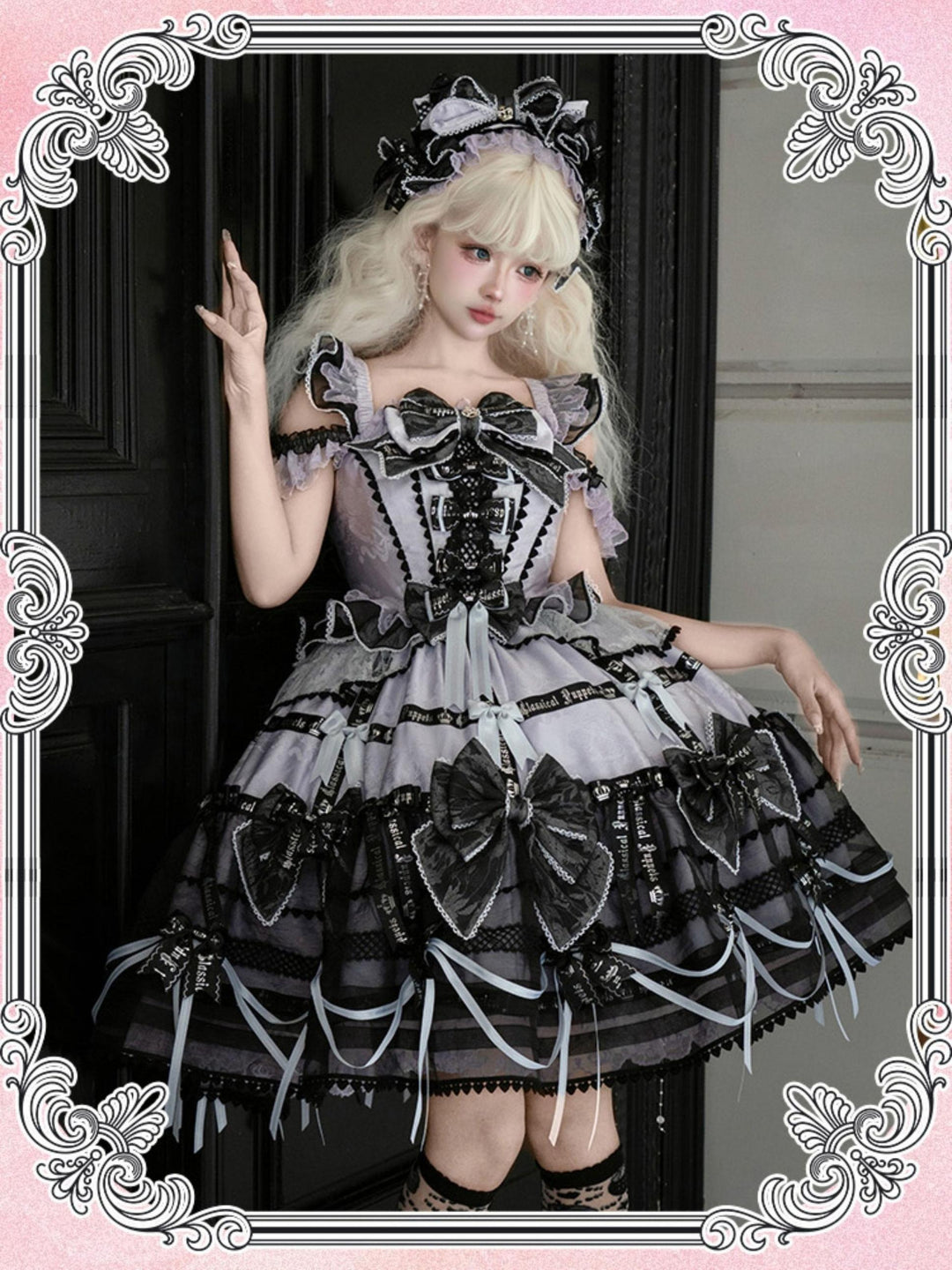 Puppets and Doll - Dream Bow - Bow Decoration Voile Gorgeous Lolita JSK