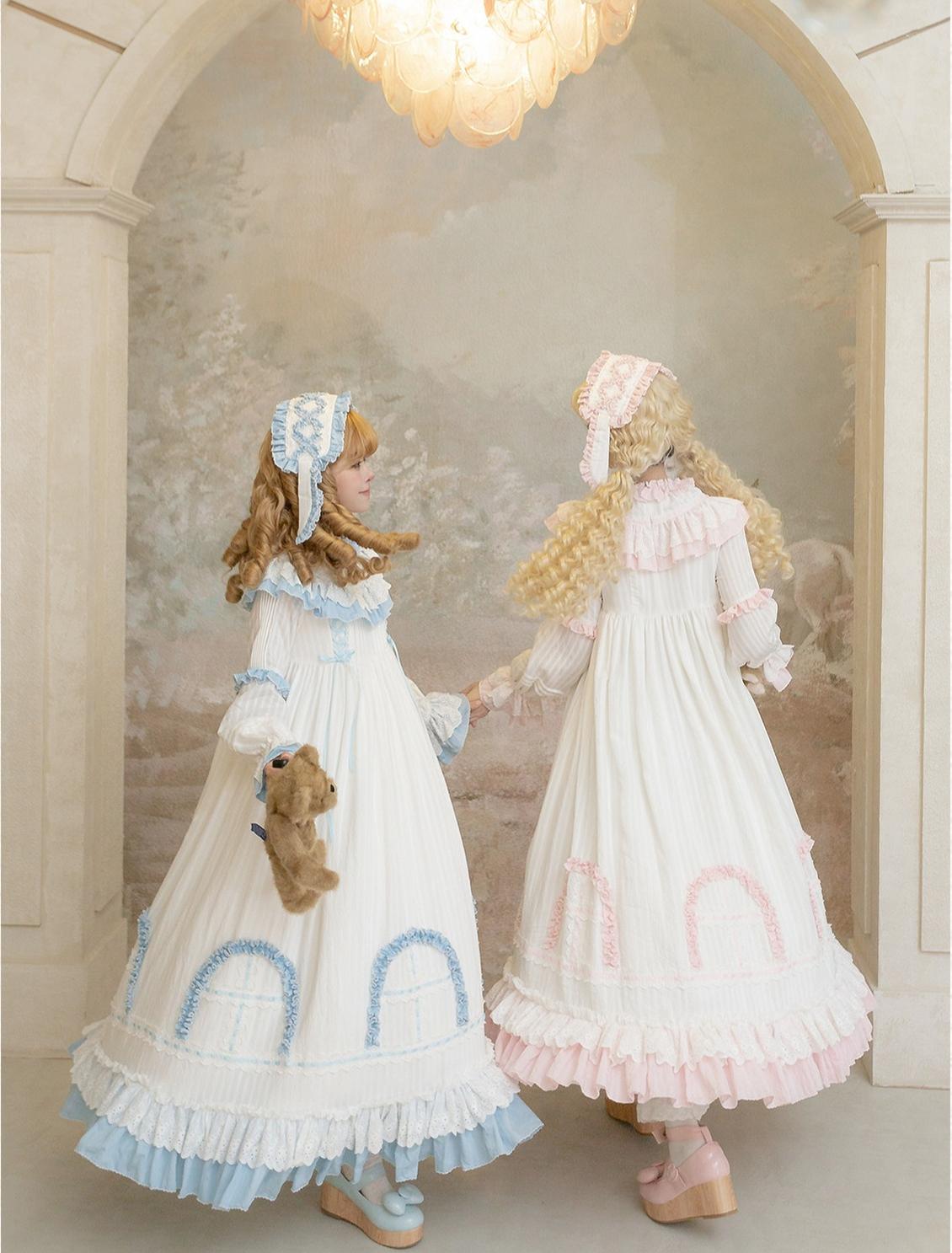 Lilian - Classic Lolita Doll-like Dress, Bunny Ear Hairband 44881:825407