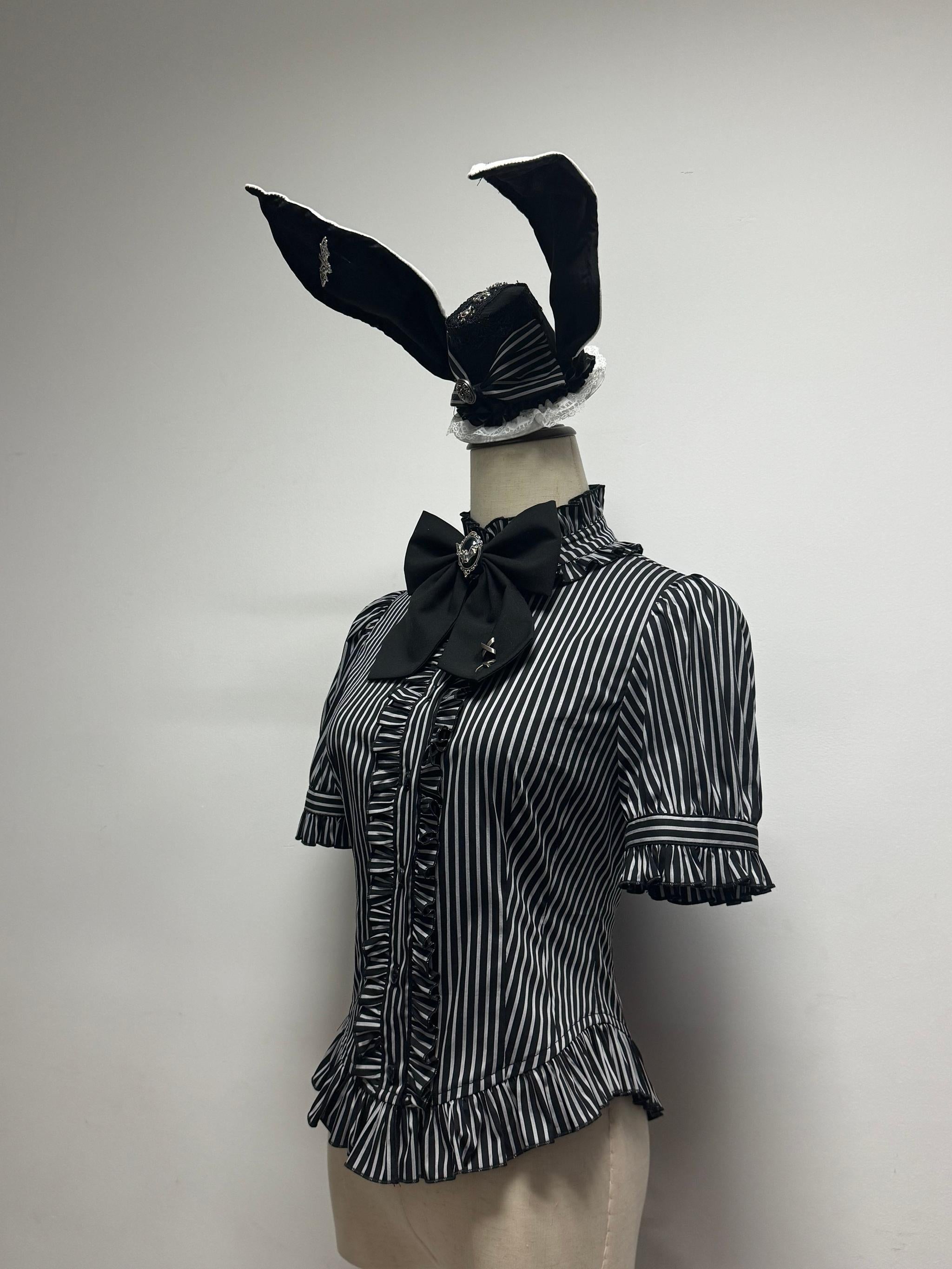 Dark Lord - Gothic Lolita Striped JSK Set, Skull Print 44837:825306