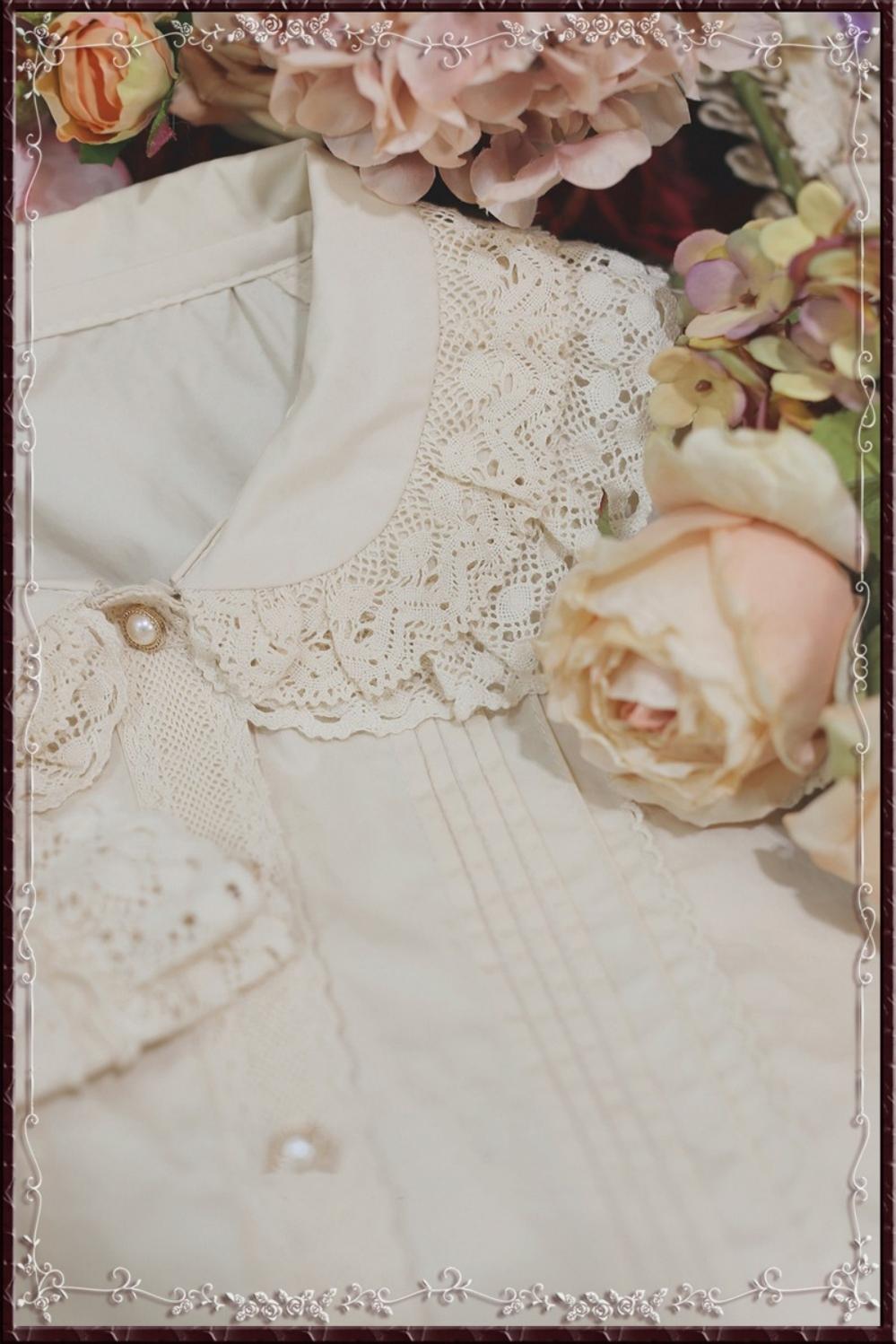 Tiny Garden~Cotton Retro Lace Lolita Blouse   