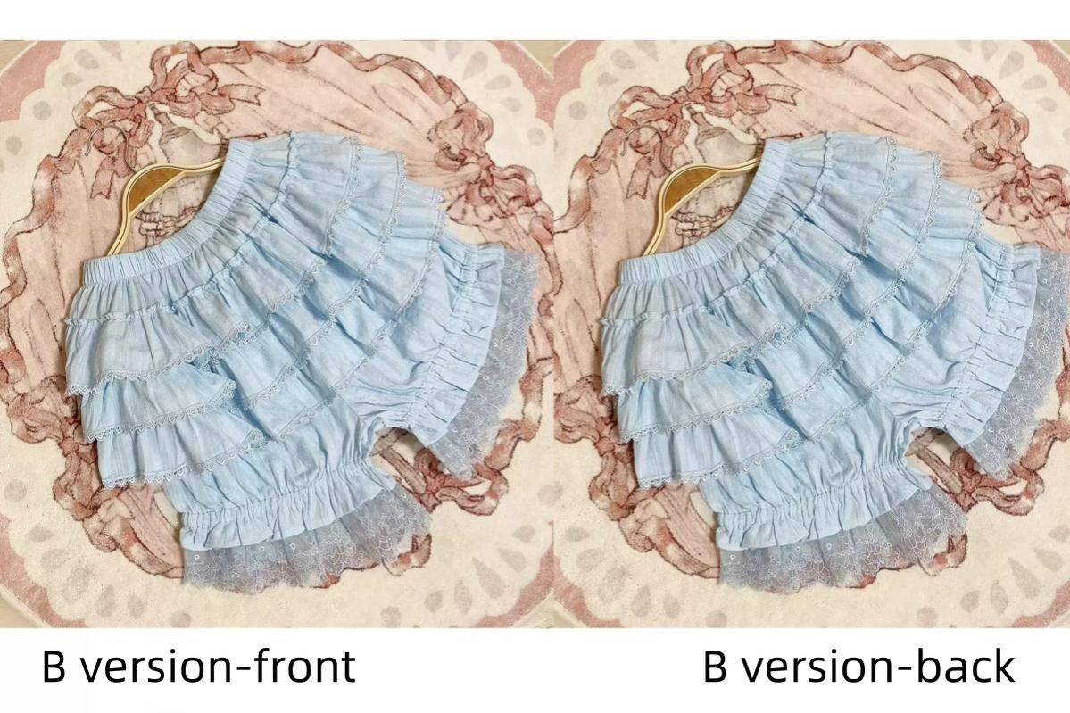 MIST~Lolita Innerwear Bloomers Multicolors Anti Exposure S blue B version 