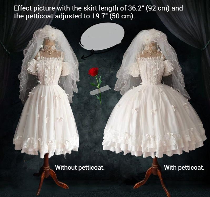Teddy Bear - 27.6" (70 CM) Adjustable Wedding Lolita Petticoat