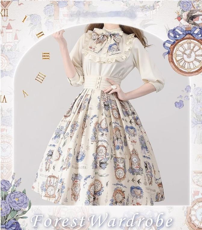 Forest Wardrobe~Eternal Echo~Sweet Lolita Skirt Classic Daily Lolita Blouse 20198:638292
