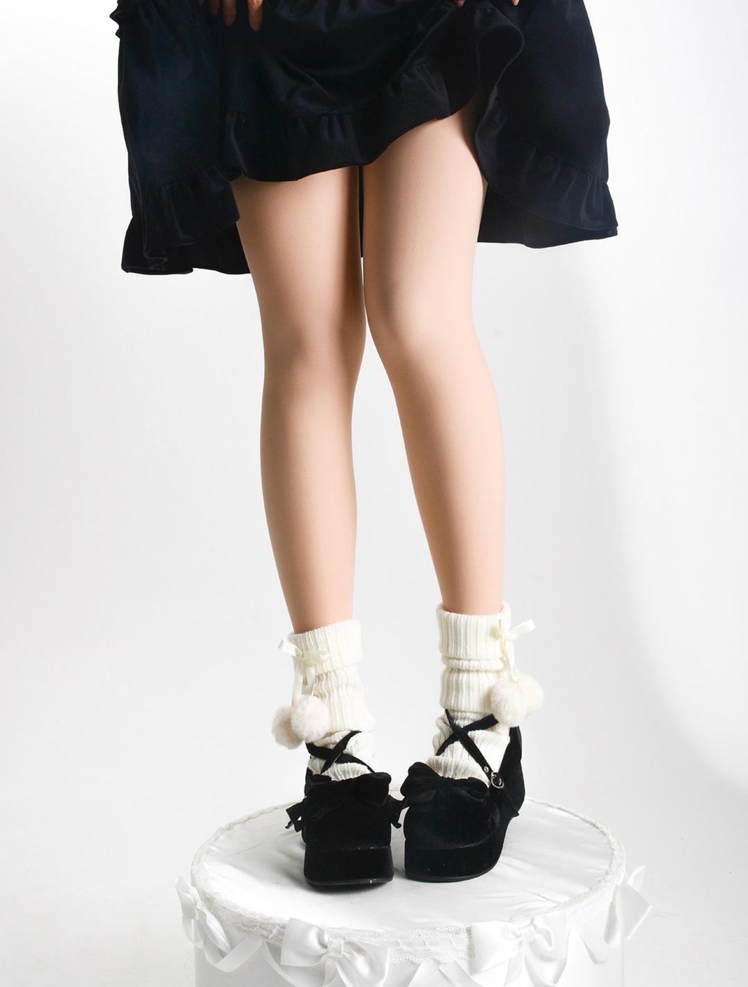 Daily Lolita Fleece-lining Pantyhose, Leg Warmers 44339:808685