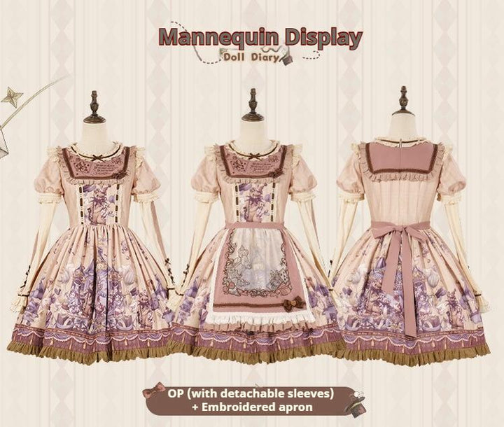 Spireme Cat~Doll Diary~Kawaii Lolita Dress Suit Doll-like Dress