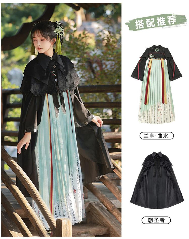 (BFM)With Puji~Gothic Lolita Cape Set~Pilgrim Detachable Cloak 33164:409892