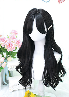 Dalao Home~Contains Items~Natural Lolita Long Curly Black Wig   