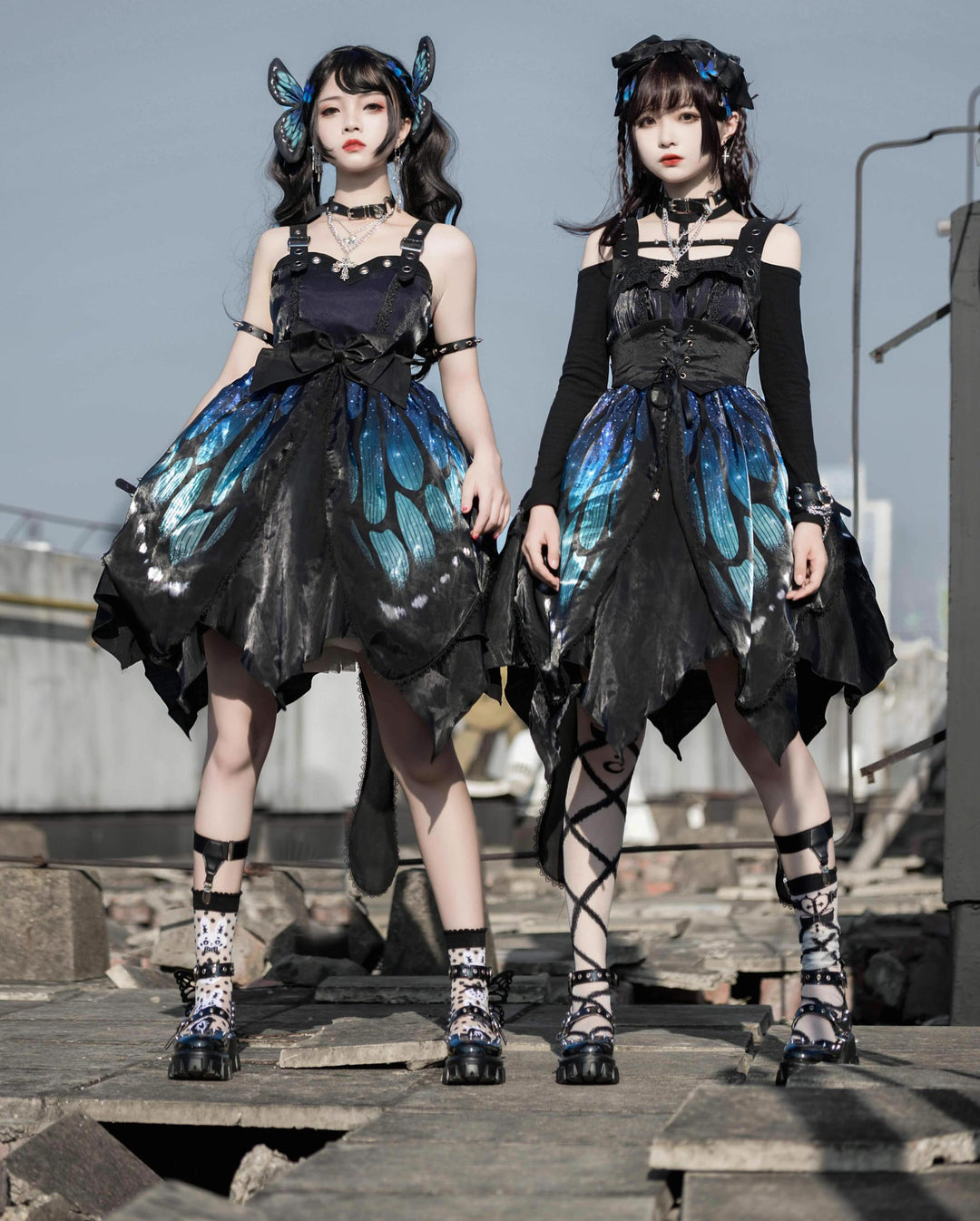 Star Fantasy~Butterfly Effect Normal Waist JSK Punk Dress