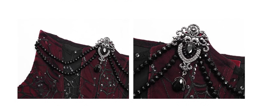 Blood Supply - Duchess - Velvet Gothic Lolita Dress, Corset & Skirt 34620:464532