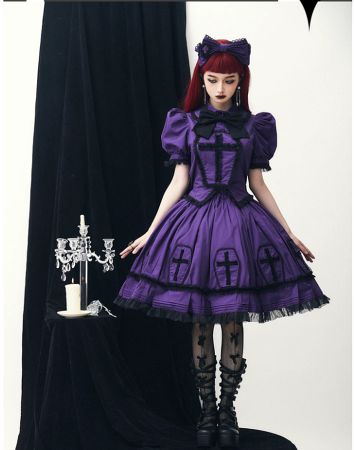 (Buyforme)Confession Balloon~Halloween Cross Lolita OP Dress 20580:284680