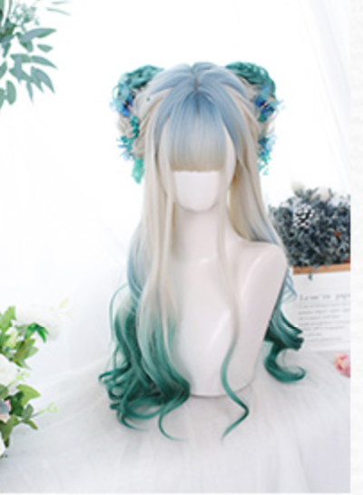 Dalao Home~Long Curly Gentle Gradient Lolita Wig   