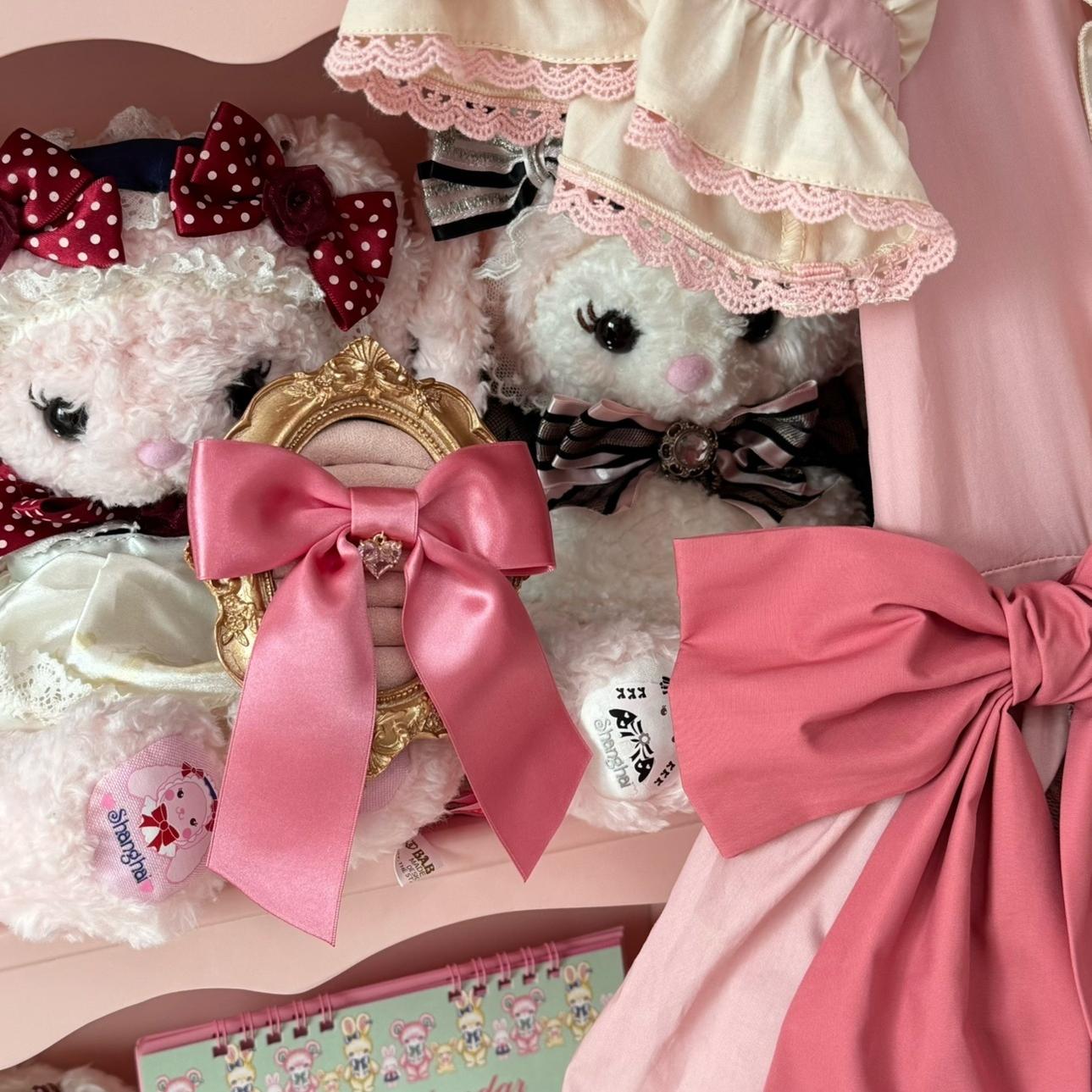 CheeseCat - Sweet Lolita Accessories For Puella Magi Madoka A Bow Brooch with Pendant Only