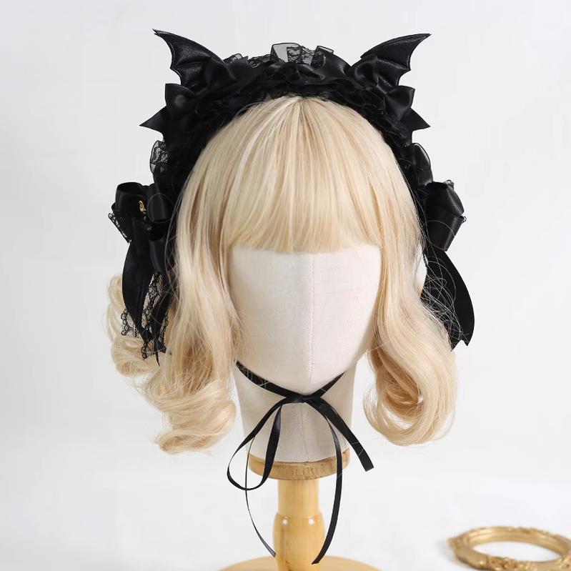 Xiaogui - Halloween Gothic Lolita Hairband, Detachable Devil Wings 44225:798834