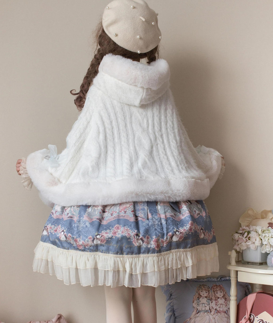 MIST~Sweet Bliss~Sweet Lolita Cape Winter Lolita Sweater Coat