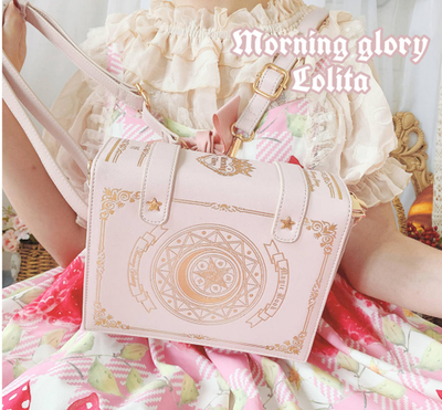 Morning Glory~The Star-Moon Grimoire~Sweet Lolita Crossbody Clamshell bag   