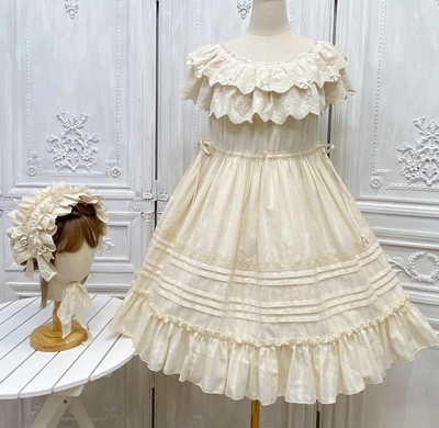 Little Dipper~Daily Lolita Solid Color Dress Set Multicolors   