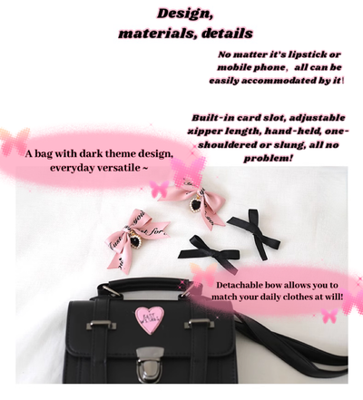 Xiaogui~Sweet Lolita Cross-Body Bag College Style Shoudler Bag   