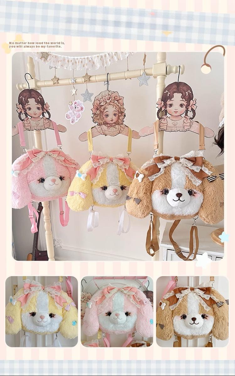 Mango Dango - Pakcoco - Kawaii Lolita Bag, Plush Backpack