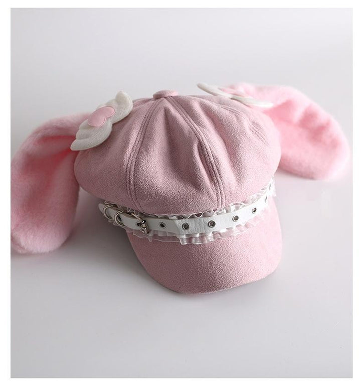 Xiaogui~Kawaii Lolita Hat Daily Baseball Cap with Detachable Ears