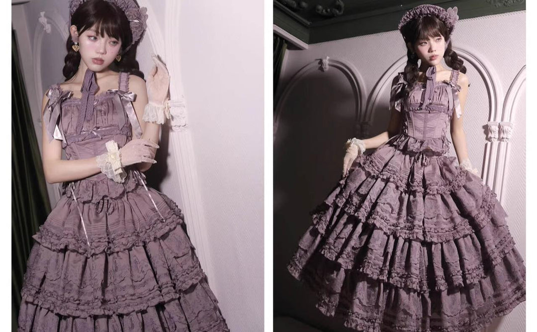 MEEKWIND~Miss Flora~Elegant Lolita Headdress Solid BNT & Choker & Hat