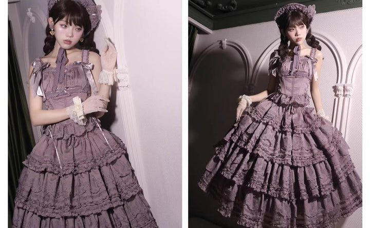 MEEKWIND~Miss Flora~Elegant Lolita Headdress Solid BNT & Choker & Hat