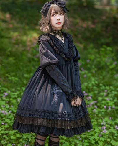 Infanta~Holy Fruit Estate~Gothic Lolita OP Dress Multicolors   