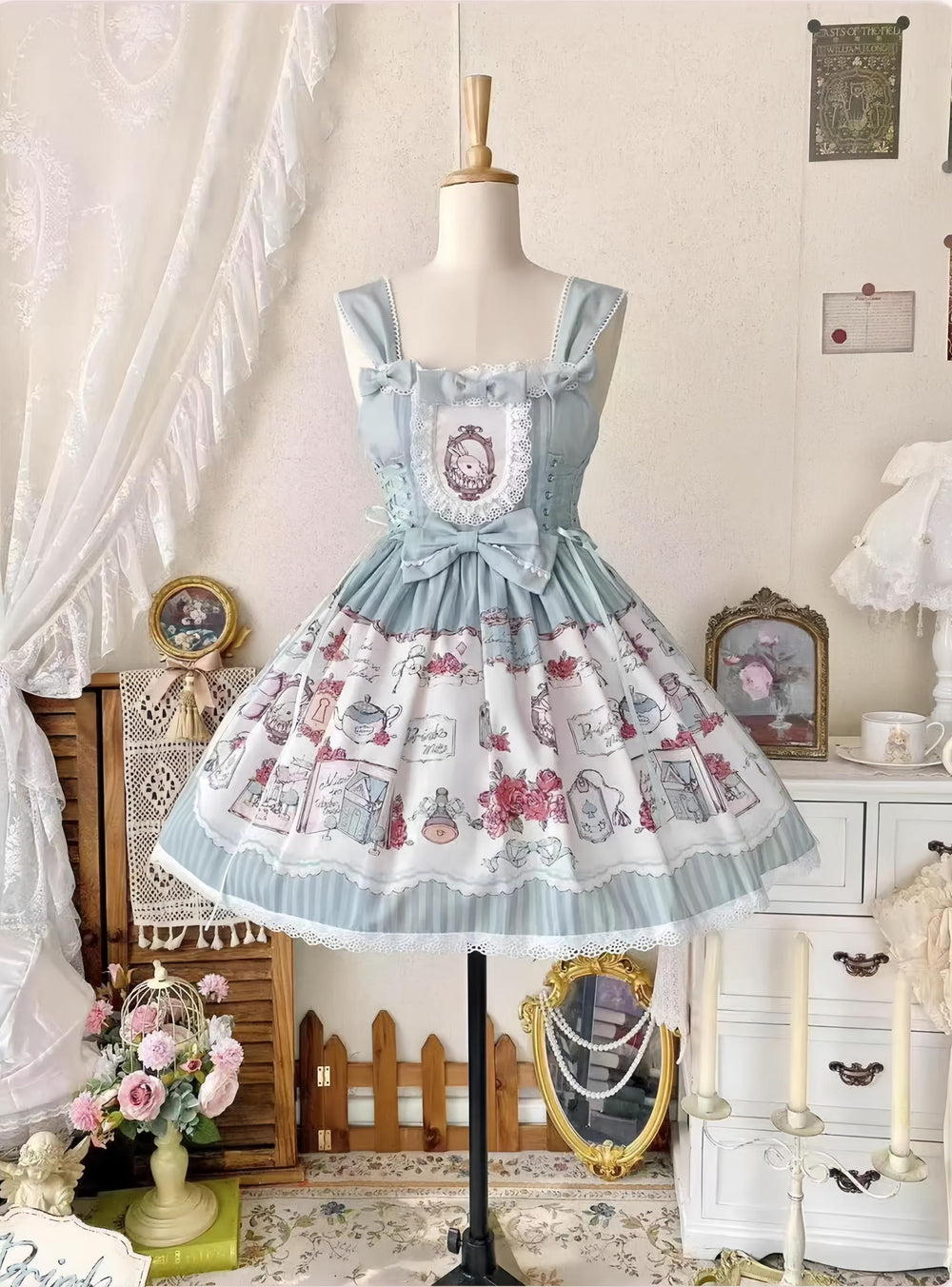 MeowMeow - Rabbit Collection Box - Bunny Print Kawaii Lolita JSK Dress