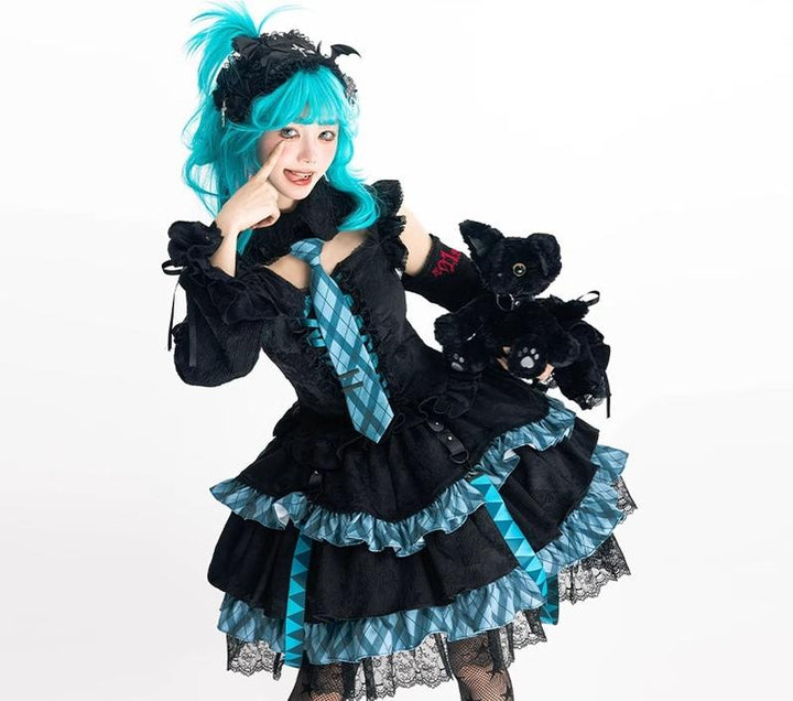 Confession Balloon~IP Collab Gothic Lolita Dress Set 38548:590096