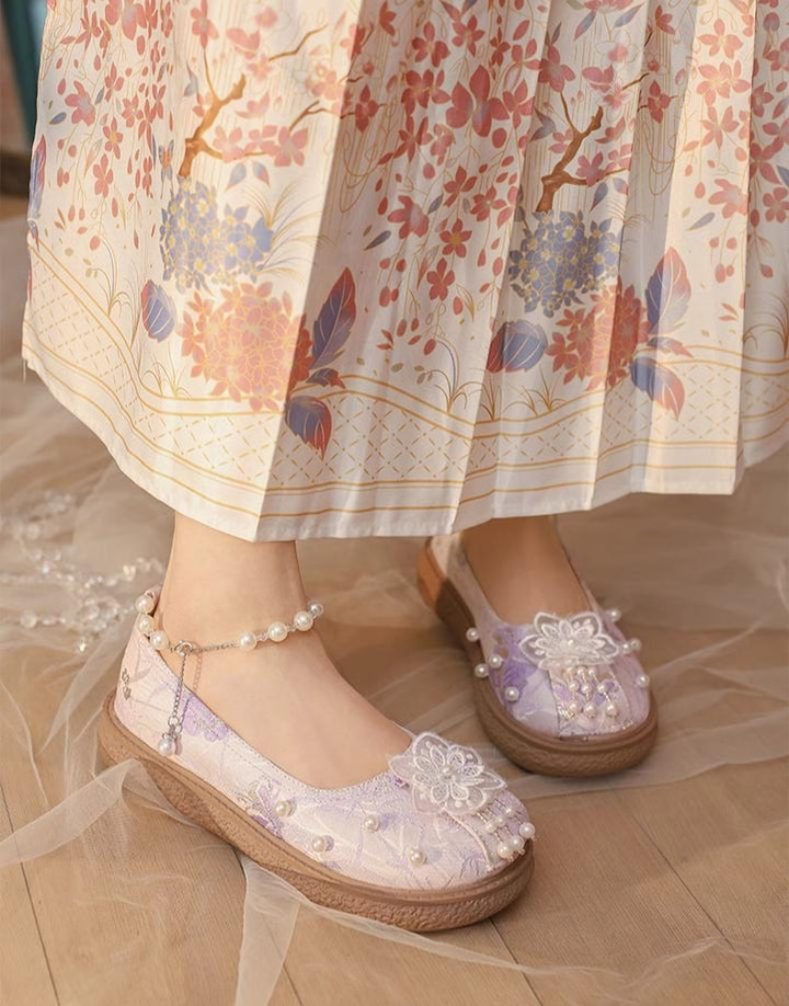 Yana~Lianhua Yana~Han Lolita Platform Shoes Chinese Style Shoes   