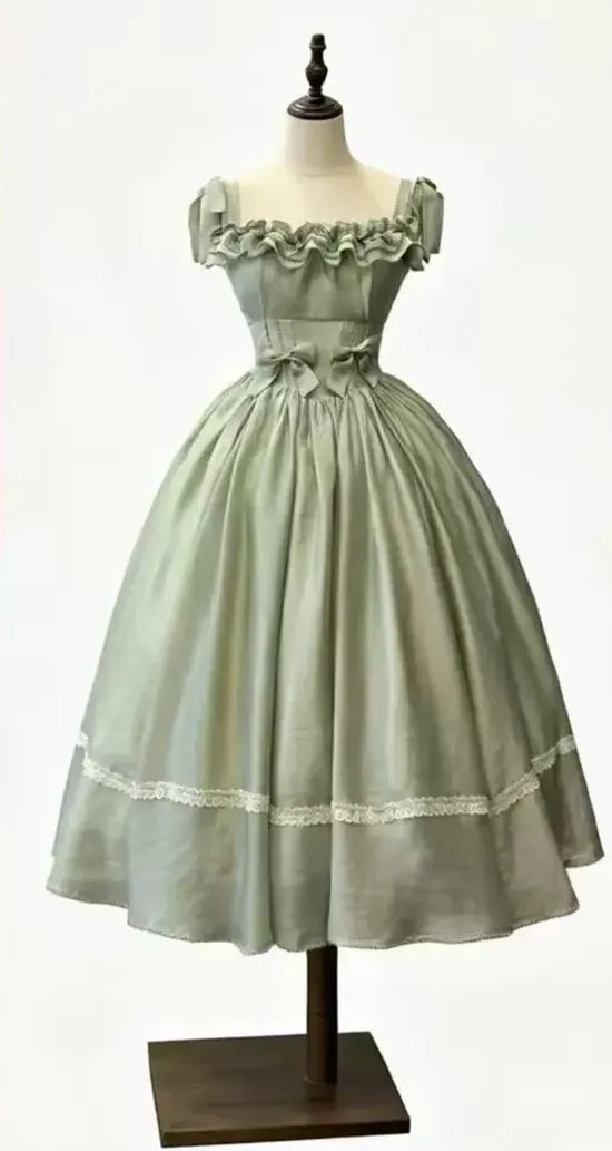 Kiss of Nyx 2.0 - Plus Size Classic Lolita Solid JSK Dress, Boned Waist (2XL 3XL L M S XL) 45947:869458