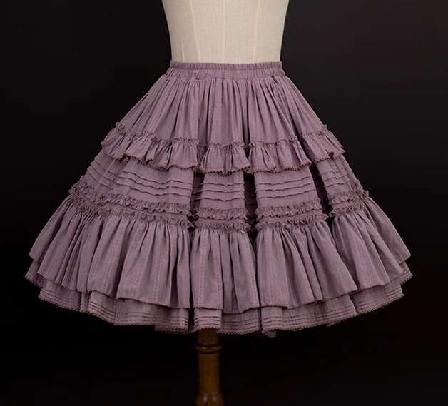 Mumu~Mini Lilac~Elegant Lolita Split Type Dress Multicolors S purple skirt 