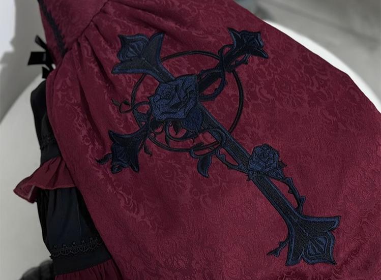 CastleToo - Evil Twins - Ouji Lolita Vest Shorts Skirt Black Red Set