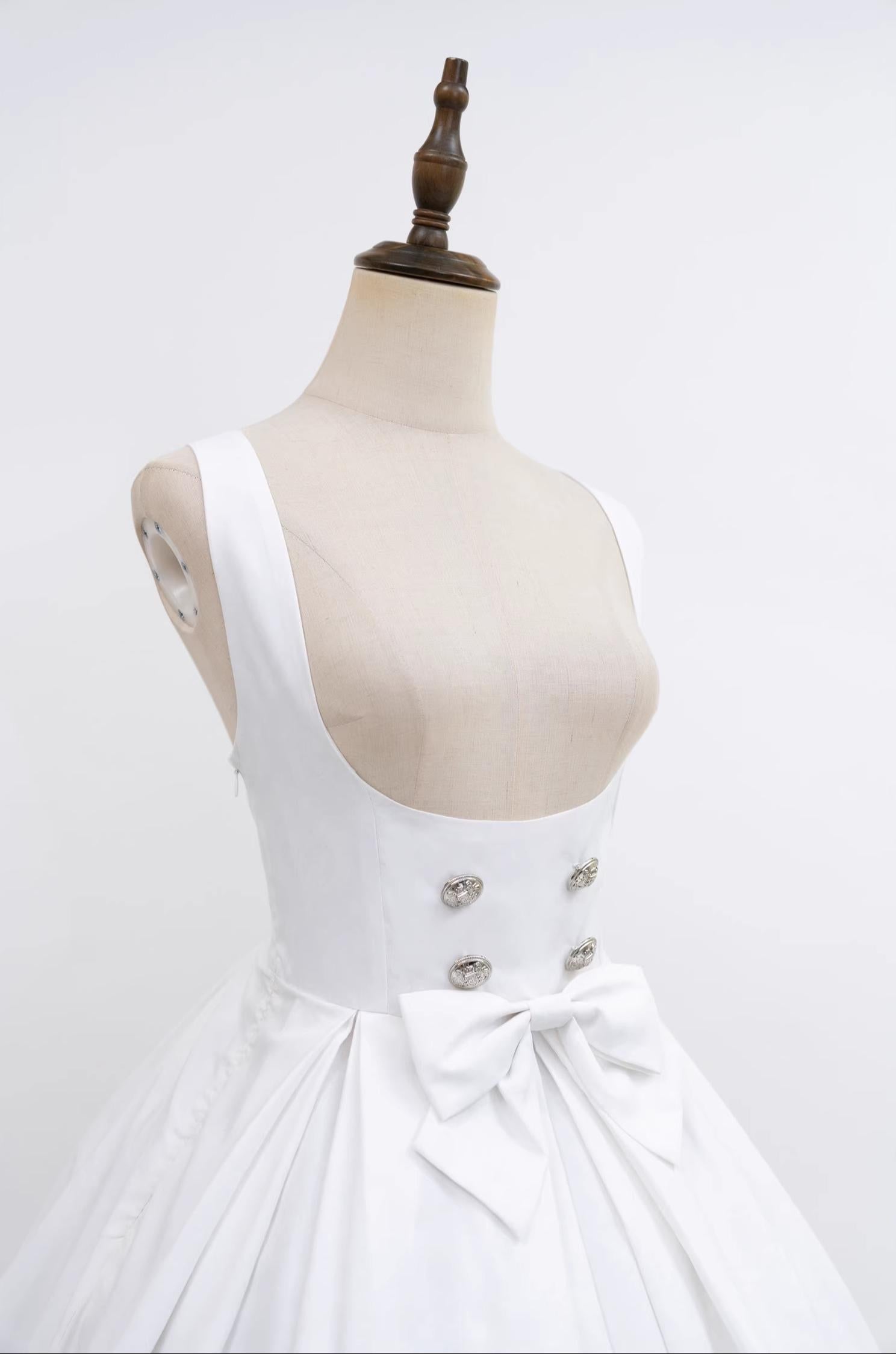 Nn Star - Dragon Bone Lily - Bone Printed Bust-Supporting Gothic Lolita JSK