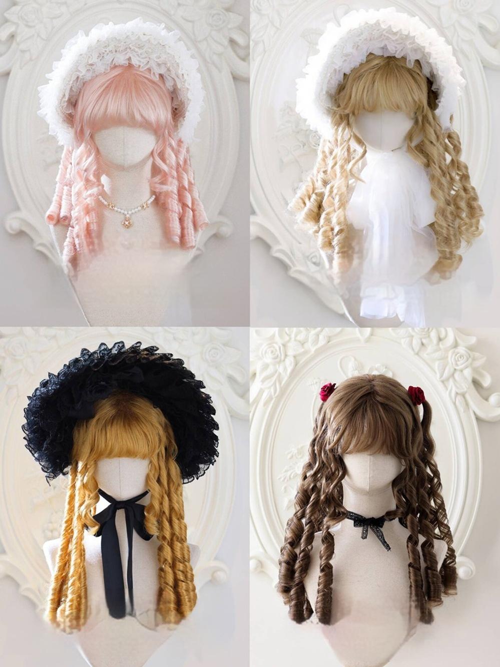 Mabuxi~Retro Lolita Wig Elegant Roman Curls Gorgeous Court Wigs 40472:668850