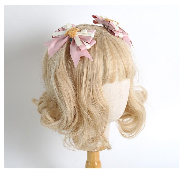Xiaogui - Macarons Bear - Kawaii Lolita Bow Headbands and Hair Clips