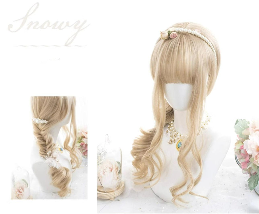 Alicegarden~Kawaii Casual Lolita Blonde Curly Wig   