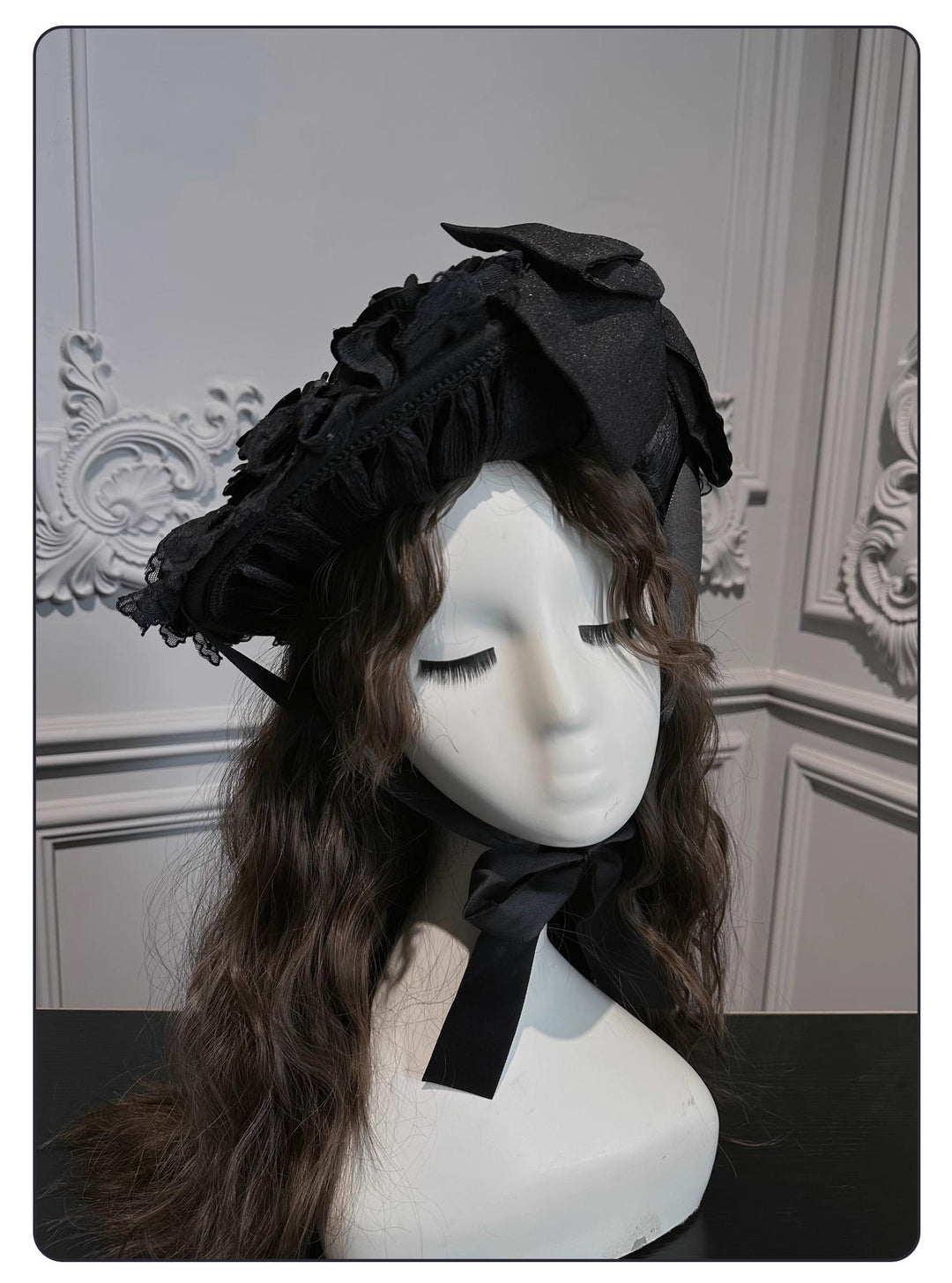 Susin Lolita~Moonlit Rose~Gothic Lolita OP Dress Winter Wool Lolita Overcoat S bow hat only 